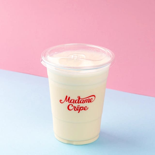 Jugo de plátano con leche