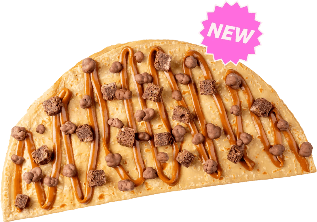 Crêpe POP TWIST con SUBLIME® POPS y fudge